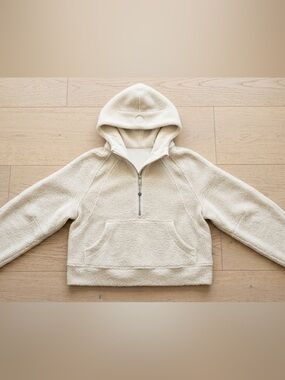 lululemon athletica Cream Sherpa Half-Zip Hoodie XS/S